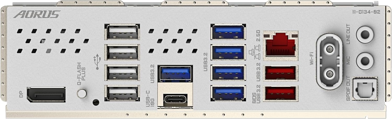 GIGABYTE B850M AORUS Elite WIFI6E Ice Carte Mère - Processeurs AMD Ryzen Série 9000, 12+2+1 Phases VRM numériques, jusqu'à 8200MHz DDR5 (OC), 1xPCIe 5.0 + 1xPCIe 4.0 M.2, WiFi 7, USB 3.2 Gen 2