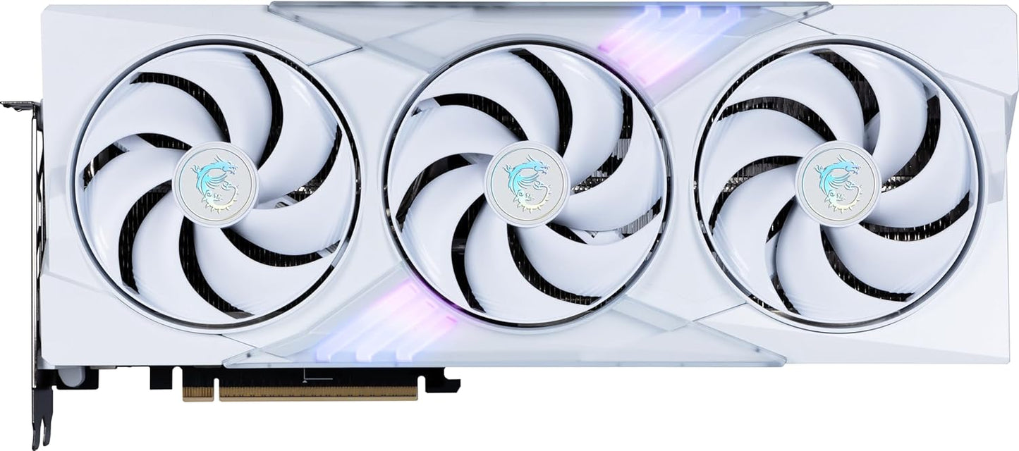 MSI GamingRTX 5070 TI 16G Gaming Trio OC Carte graphique blanche (16 Go GDDR7, 256 bits, performances extrêmes : 2580 MHz, DisplayPort x 3 2.1a, HDMI 2.1b, architecture NVIDIA Blackwell)