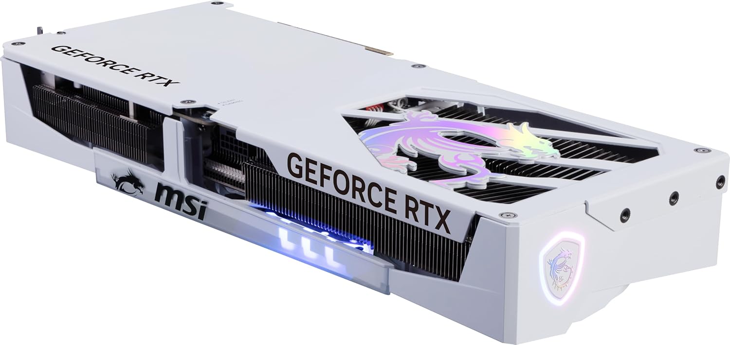 MSI GamingRTX 5070 TI 16G Gaming Trio OC Carte graphique blanche (16 Go GDDR7, 256 bits, performances extrêmes : 2580 MHz, DisplayPort x 3 2.1a, HDMI 2.1b, architecture NVIDIA Blackwell)
