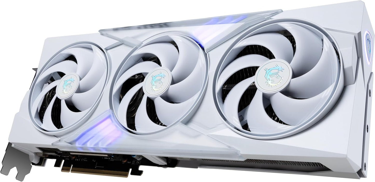 MSI GamingRTX 5070 TI 16G Gaming Trio OC Carte graphique blanche (16 Go GDDR7, 256 bits, performances extrêmes : 2580 MHz, DisplayPort x 3 2.1a, HDMI 2.1b, architecture NVIDIA Blackwell)