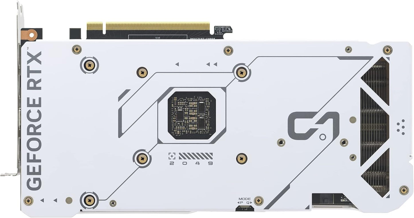 ASUS Dual GeForce RTX™ 4070 White OC Edition 12GB GDDR6X (PCIe 4.0, 12GB GDDR6X, DLSS 3, HDMI 2.1, DisplayPort 1.4a, 2.56-Slot Design, Axial-tech Fan Design, 0dB Technology, and More)