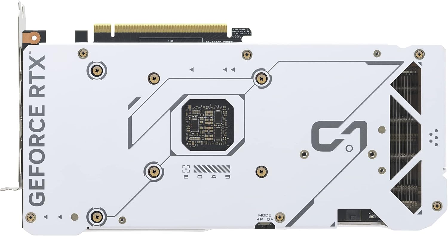 ASUS Dual GeForce RTX™ 4070 White OC Edition 12GB GDDR6X (PCIe 4.0, 12GB GDDR6X, DLSS 3, HDMI 2.1, DisplayPort 1.4a, 2.56-Slot Design, Axial-tech Fan Design, 0dB Technology, and More)