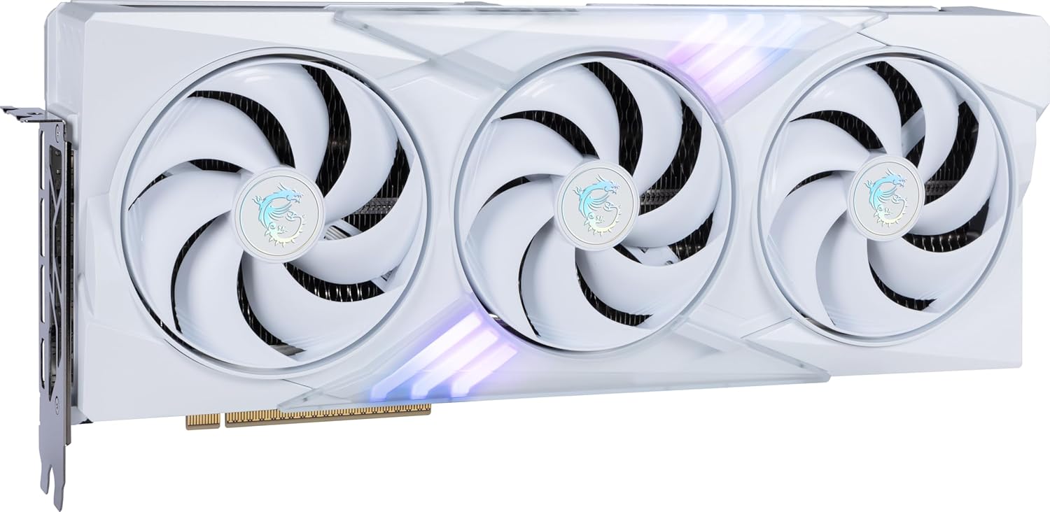 MSI GamingRTX 5070 TI 16G Gaming Trio OC Carte graphique blanche (16 Go GDDR7, 256 bits, performances extrêmes : 2580 MHz, DisplayPort x 3 2.1a, HDMI 2.1b, architecture NVIDIA Blackwell)