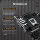 ASUS TUF Gaming X870-PLUS Carte mère WiFi AMD AM5 X870 ATX, 16+2+1, 80A SPS Power Stages, DDR5, PCIe 5.0 Ready, Quatre emplacements M.2, Wi-FI 7, LAN 2,5 Go, HDMI, USB4® 40 Gbit/s, SATA 6 Gbit/s, USB