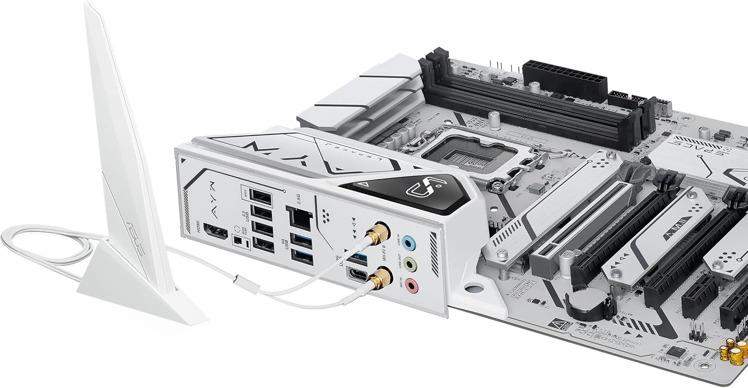 ASUS Z790-AYW Carte mère WiFi W II Intel Z790 (LGA 1700) ATX avec PCIe® 5.0, 3X M.2, 12+1 DrMOS, DDR5, WiFi 6, LAN 2,5 Go, HDMI, USB 10 Gbps Type-C®, USB 10 Gbps Type-C®, Thunderbolt™, USB4®, Aura